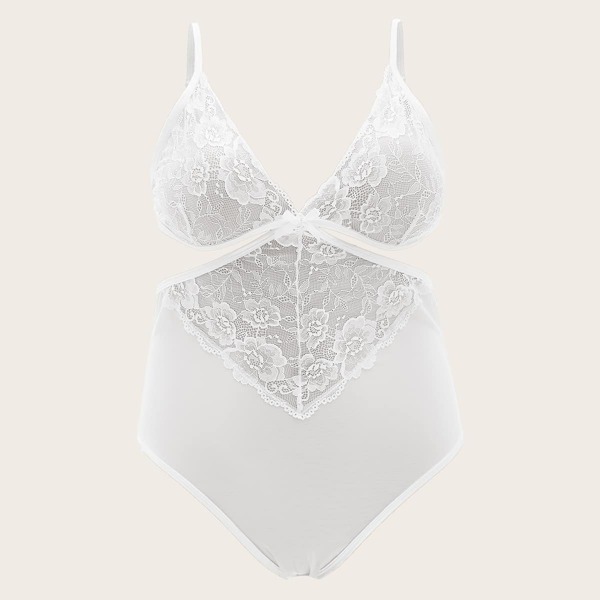 

Белый с разрезом Одноцветный Сексуальное женское белье размер плюс