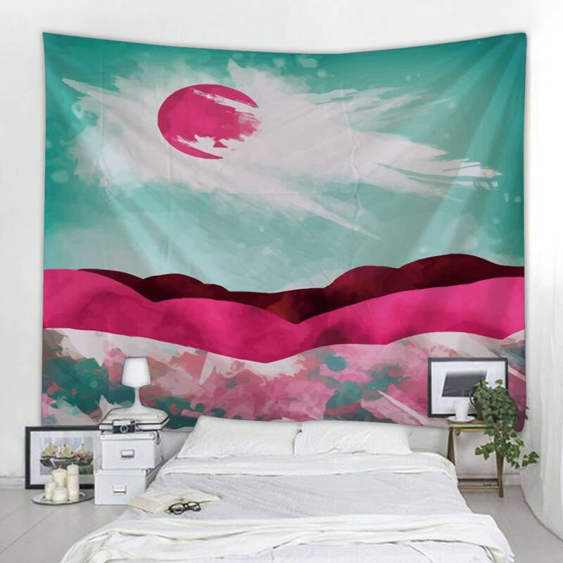 

Landscape Print Tapestry, Multicolor