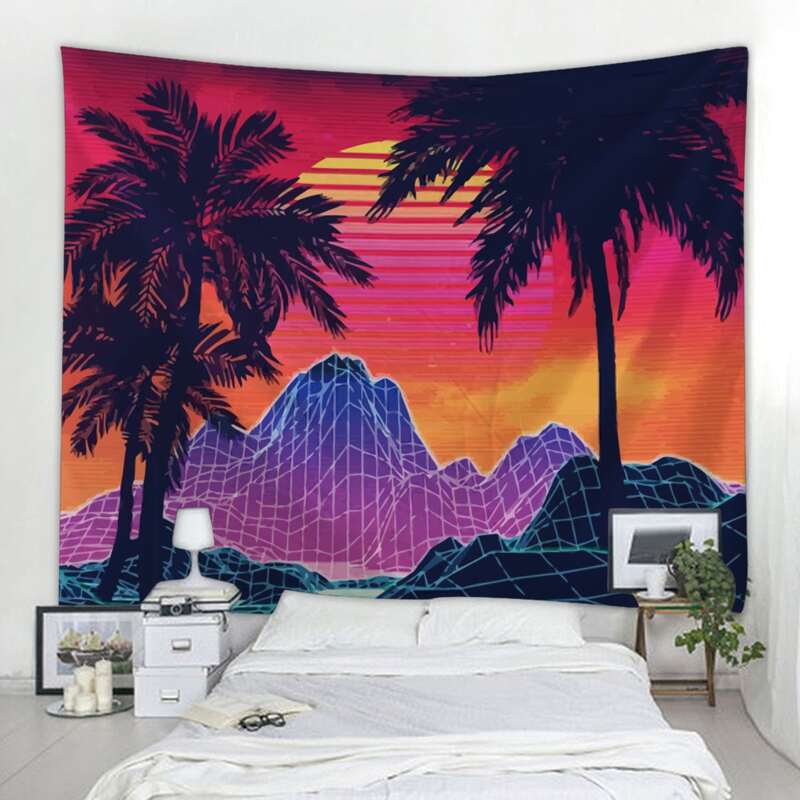 

Tropical Sunset Tapestry, Multicolor