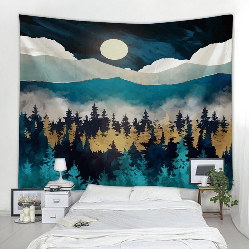 

Landscape Print Tapestry, Multicolor