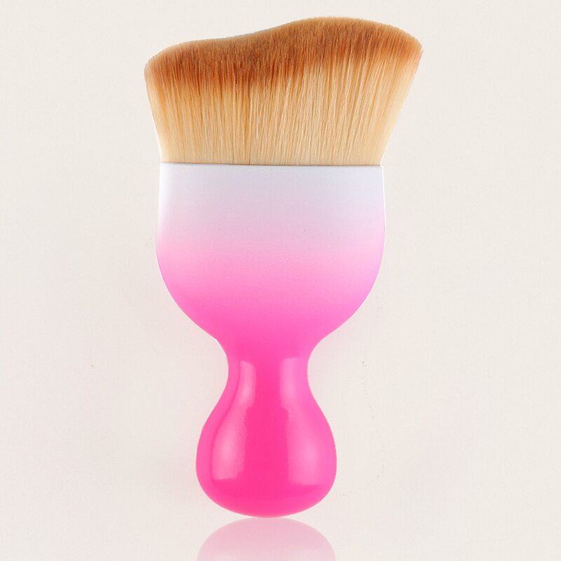 

1pc Ombre Handle Blush Brush, Pink