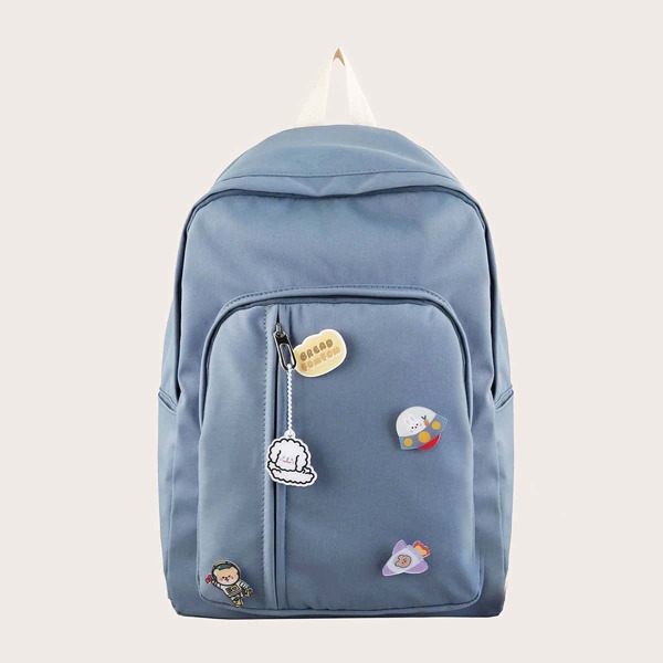 

Cartoon Decor Backpack, Blue