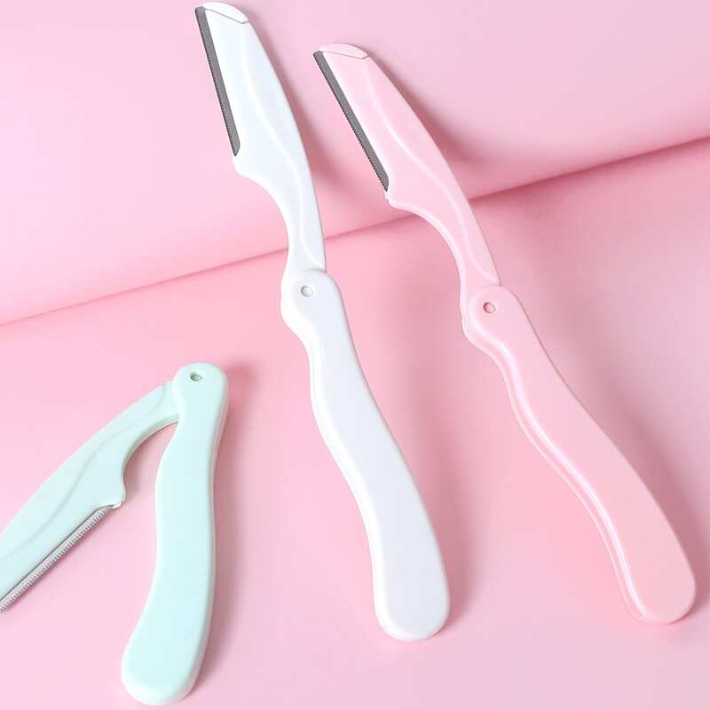 

2pcs Solid Random Eyebrow Trimmer, Multicolor