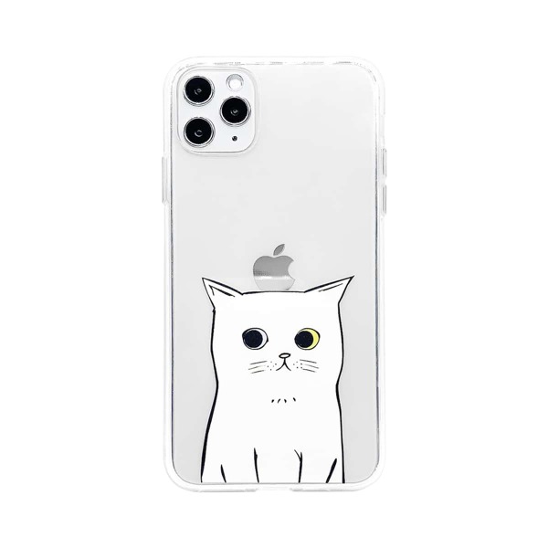 

1pc Cat Pattern Clear iPhone Case