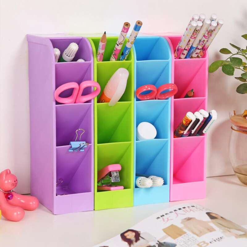 

1pc Random Multi-grid Storage Box, Multicolor