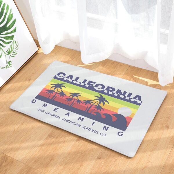 

Letter Graphic Floor Mat, Multicolor
