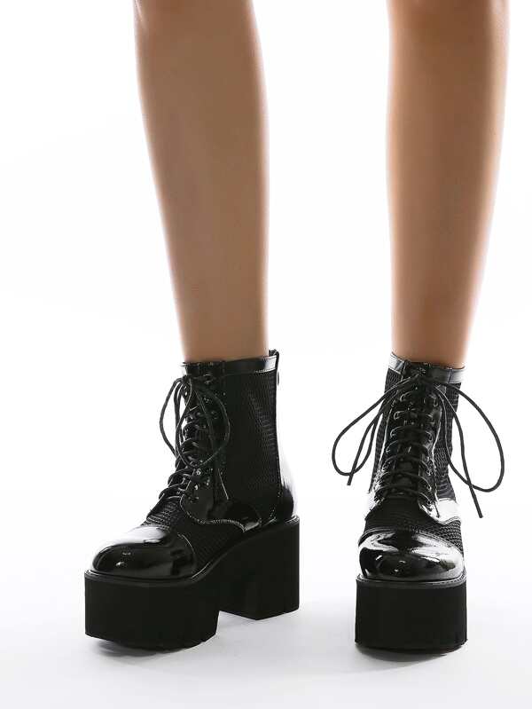 platform combat boots