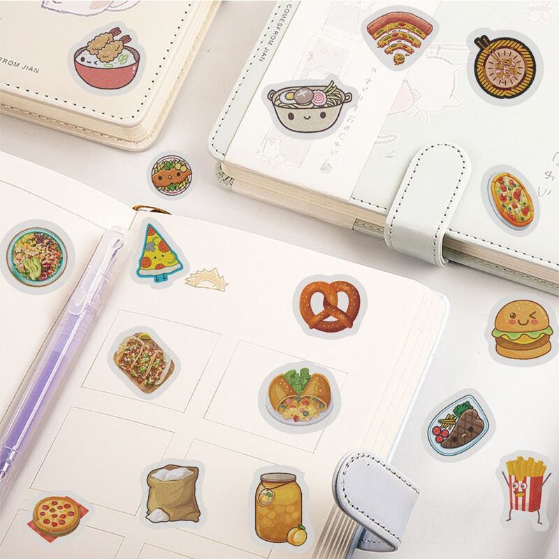 

40pcs Food Sticker, Multicolor