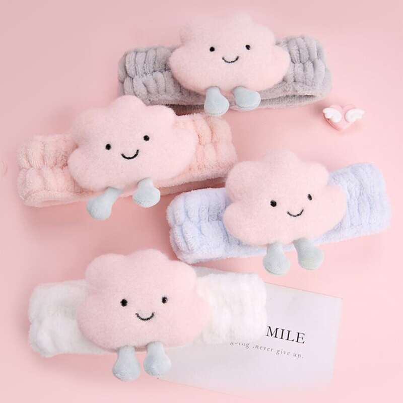 

1pc Random Cloud Bath Headband, Multicolor
