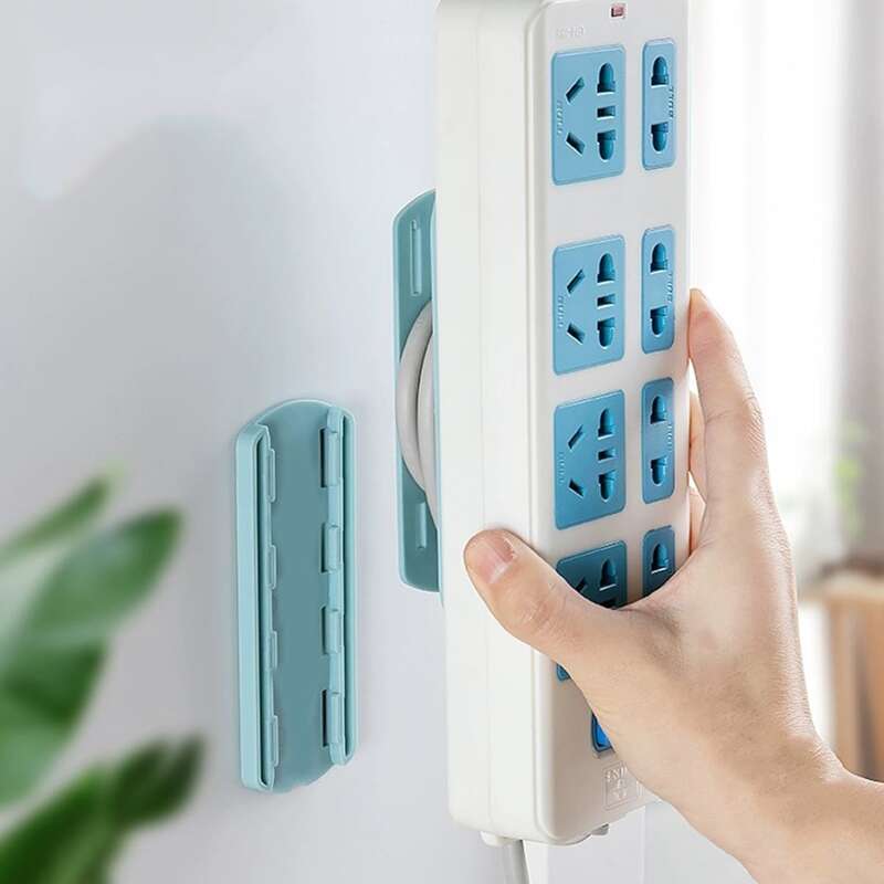 

1pc Plug Board Wall Holder, Blue