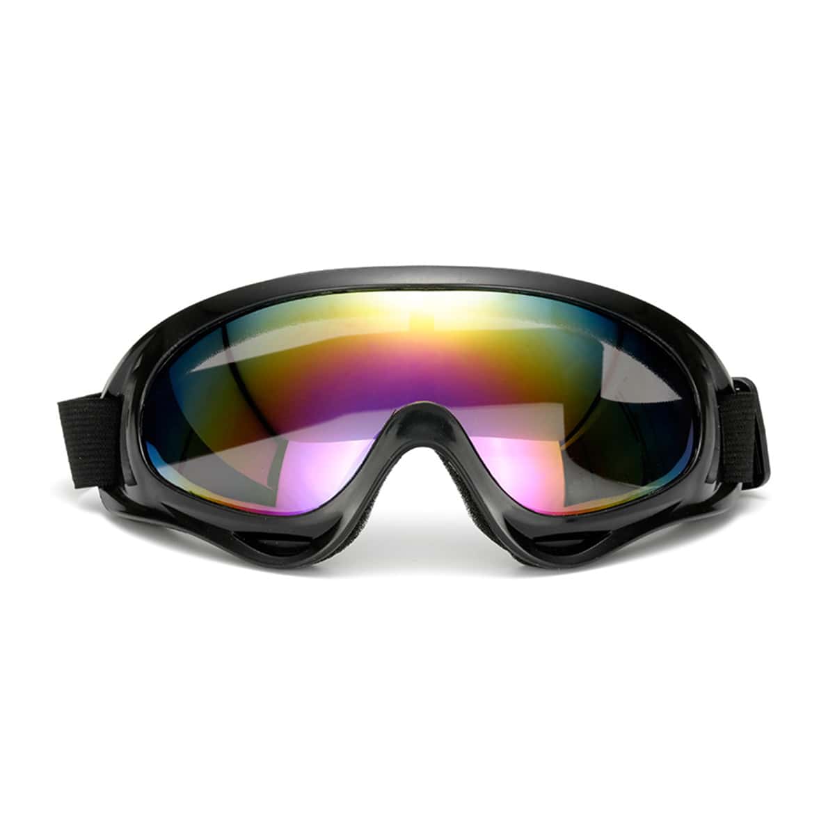 

1pc Full Frame Skiing Goggles, Black