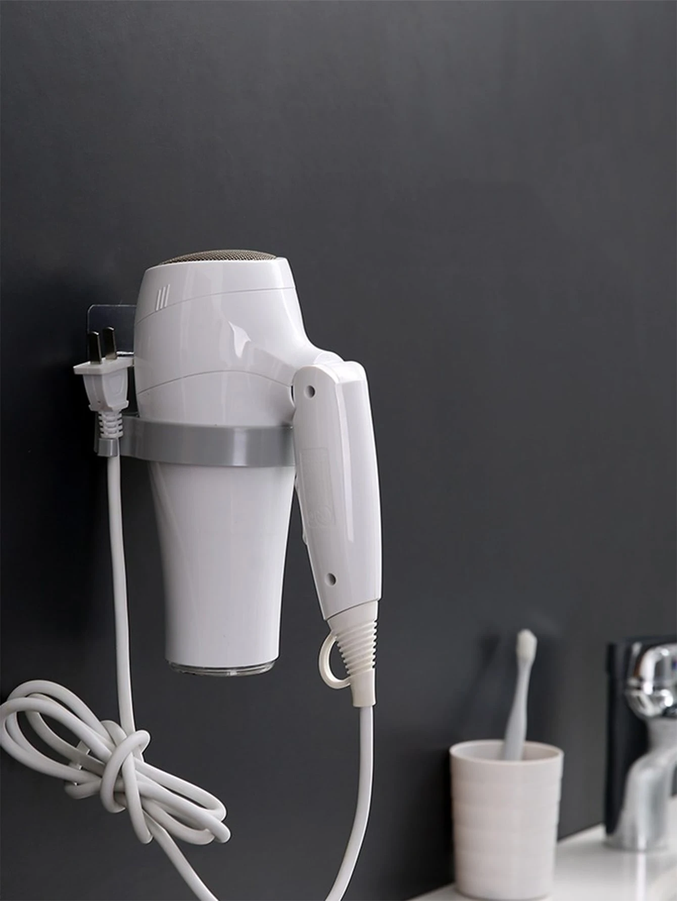 dryer shoe holder on 1pc Hair Dryer Wall Mounted Holder Shein Eur