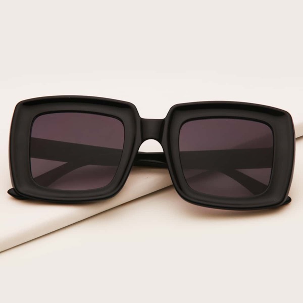 

Square Frame Sunglasses, Black