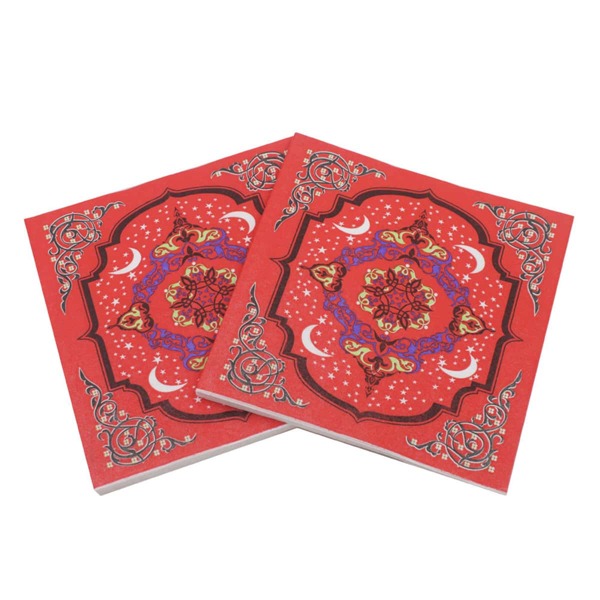 

20pcs Flower Print Napkin Paper, Multicolor