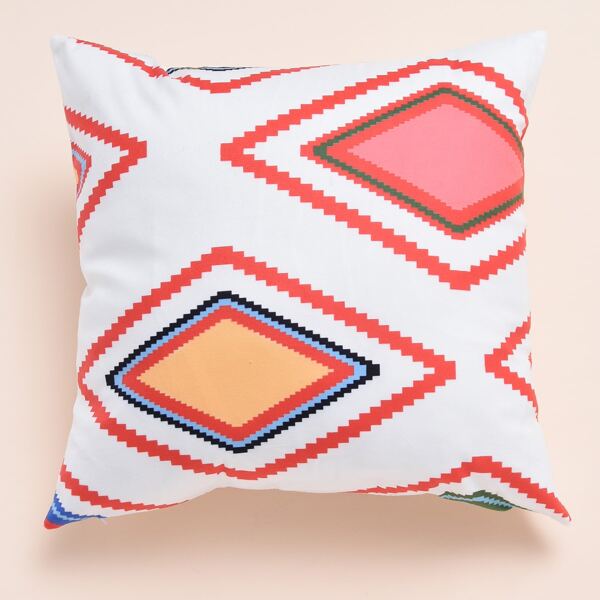 

Geometric Pattern Cushion Cover Without Filler, Multicolor