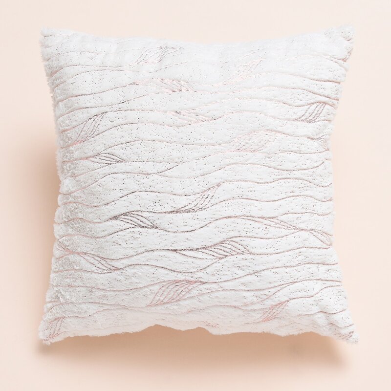 

Hot Stamping Cushion Cover Without Filler, White