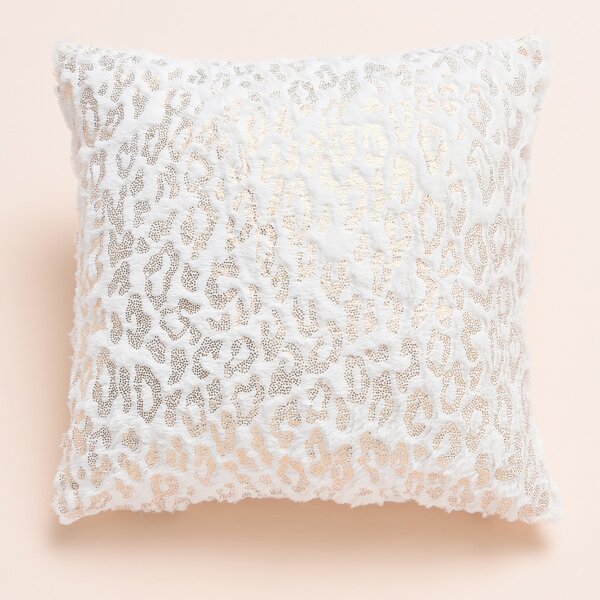 

Metallic Cushion Cover Without Filler, White