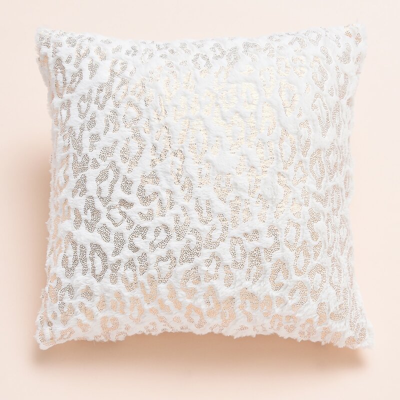 

Metallic Cushion Cover Without Filler, White