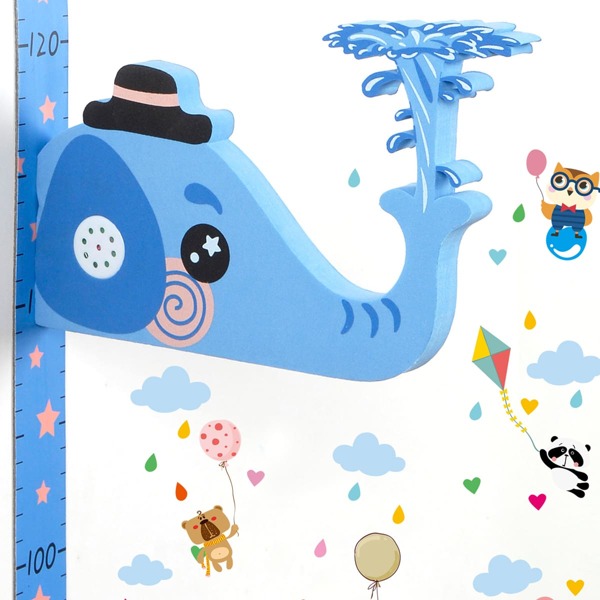 

1pc Kids Height Measurement Cartoon Wall Sticker, Multicolor