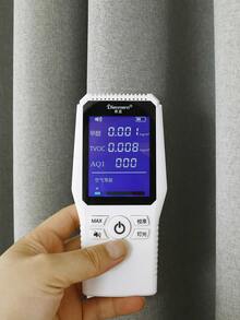 1pc Solid Blackout Curtain - Grey - View 3