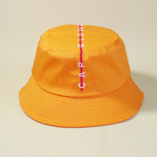 

Men Letter Embroidery Bucket Hat, Yellow