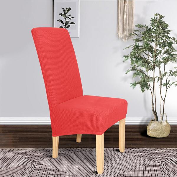 

Solid Stretchy Chair Cover, Red