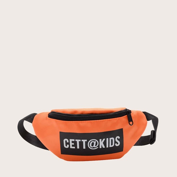 

Girls Letter Graphic Fanny Pack, Orange