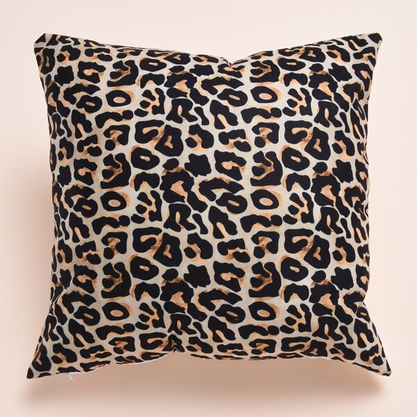 

Leopard Print Cushion Cover Without Filler, Multicolor
