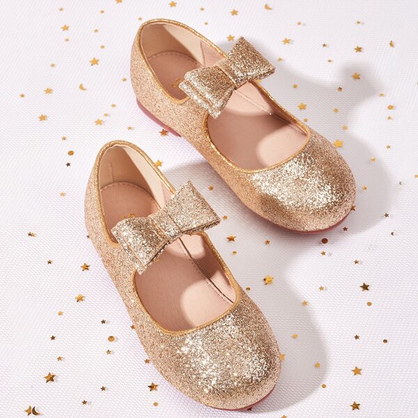 

Toddler Girls Allover Glitter Decor Flats, Gold