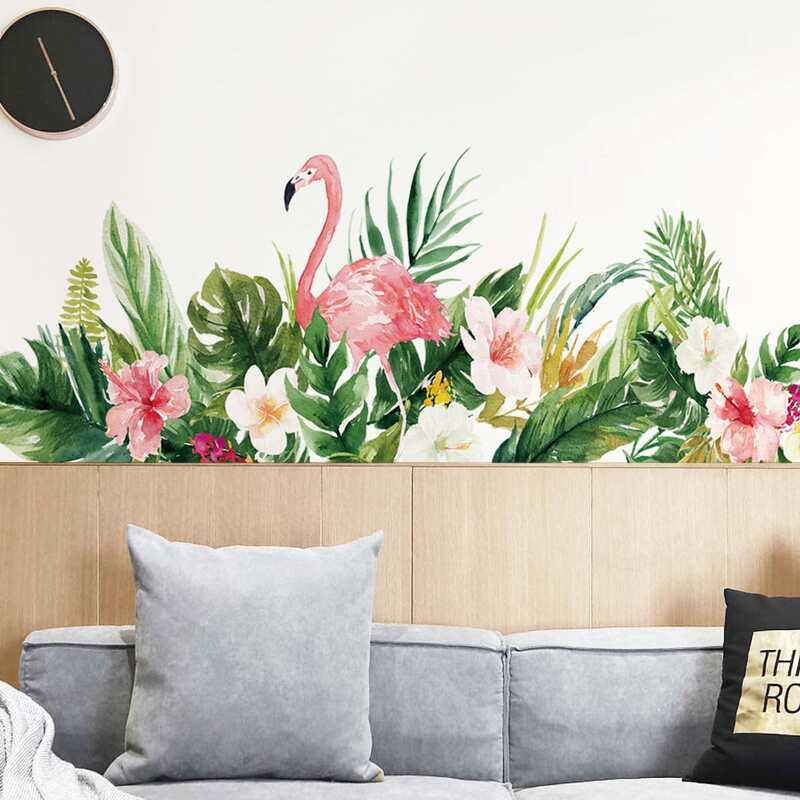 

Flamingo Print Wall Sticker, Multicolor