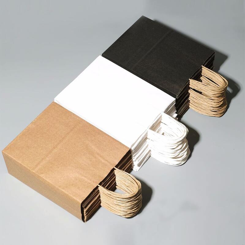 

15pcs Kraft Paper Bag, Multicolor