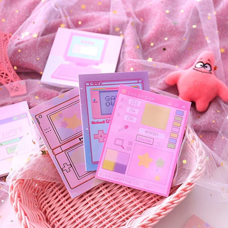 

1pack Mixed Pattern Random Sticky Note, Multicolor