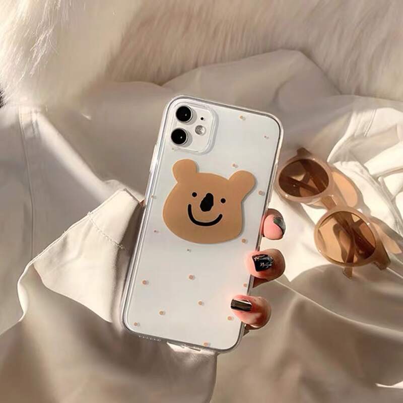 

Cartoon Clear iPhone Case, Multicolor