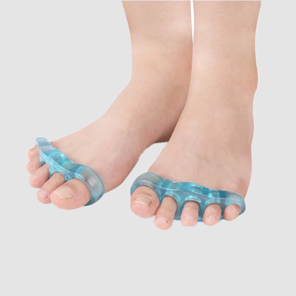 

1pair Thumb Valgus Correction Five Toe Separator, Blue