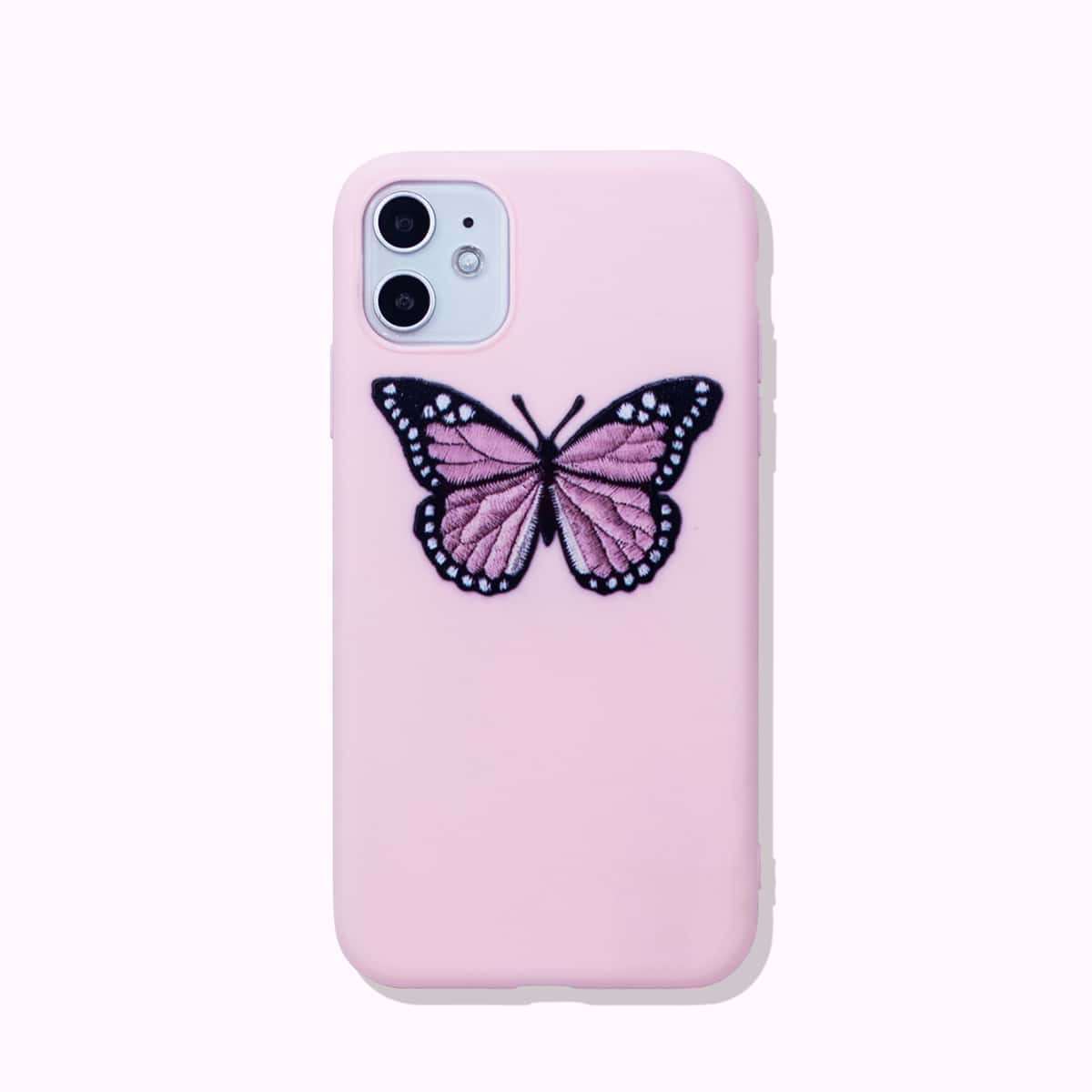 

Butterfly iPhone Case, Pastel baby pink