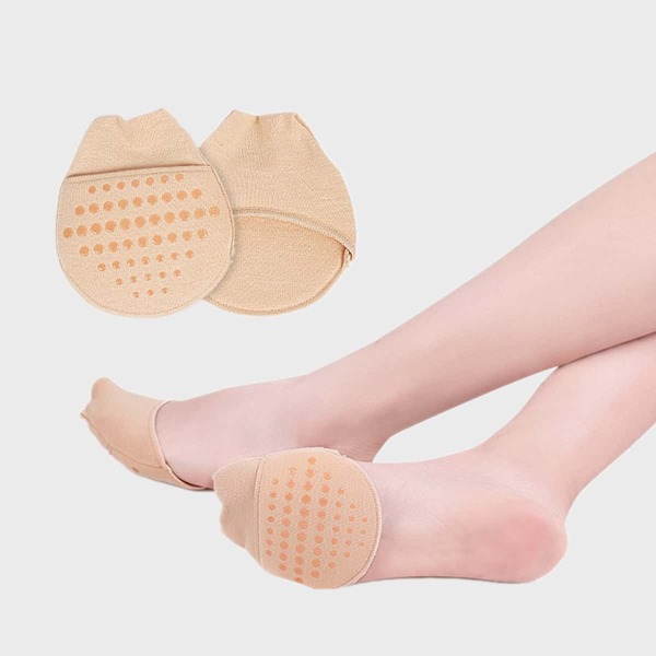 

1pair High-heel Anti Skid Forefoot Pad, Apricot