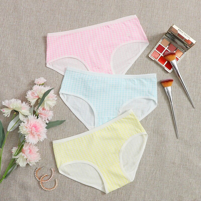 

3pack Gingham Panty Set, Multicolor