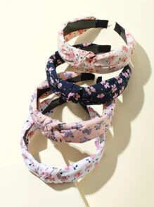 4 piezas aro de pelo de niñas floral - Multicolor - Ver 1