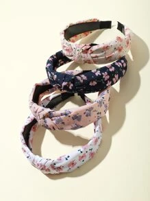 4 piezas aro de pelo de niñas floral - Multicolor - Ver 4