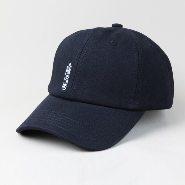 

Letter Embroidery Baseball Cap, Black