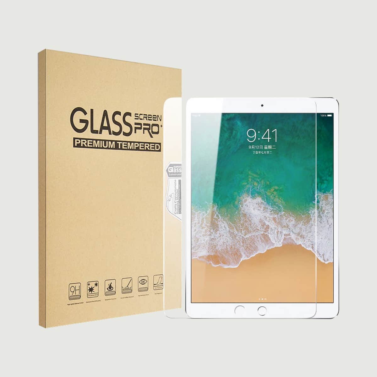 

1pc iPad Screen Tempered Glass Film, Clear