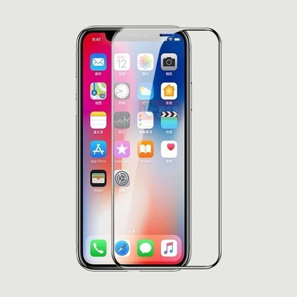 

1pc Full Cover iPhone Screen Tempered Glass Film, Clear