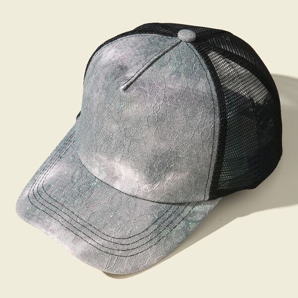

Stitched Detail Mesh Baseball Cap, Multicolor