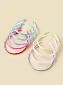 9pcs Toddler Girls Simple Hair Hoop - Multicolor - View 1