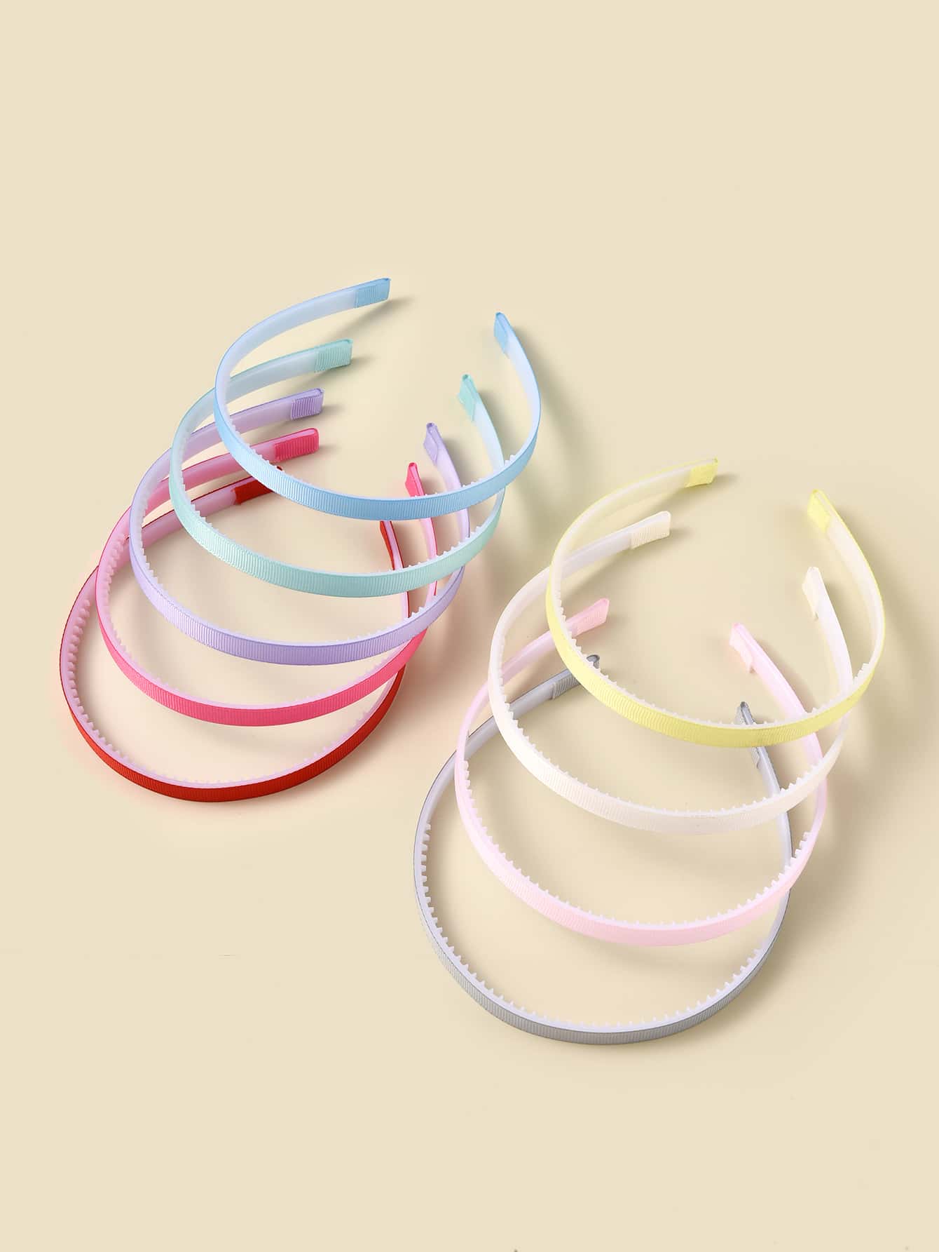 9pcs Toddler Girls Simple Hair Hoop - Multicolor - View 1