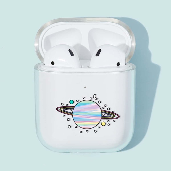 

1шт прозрачный чехол для Airpods, Синий