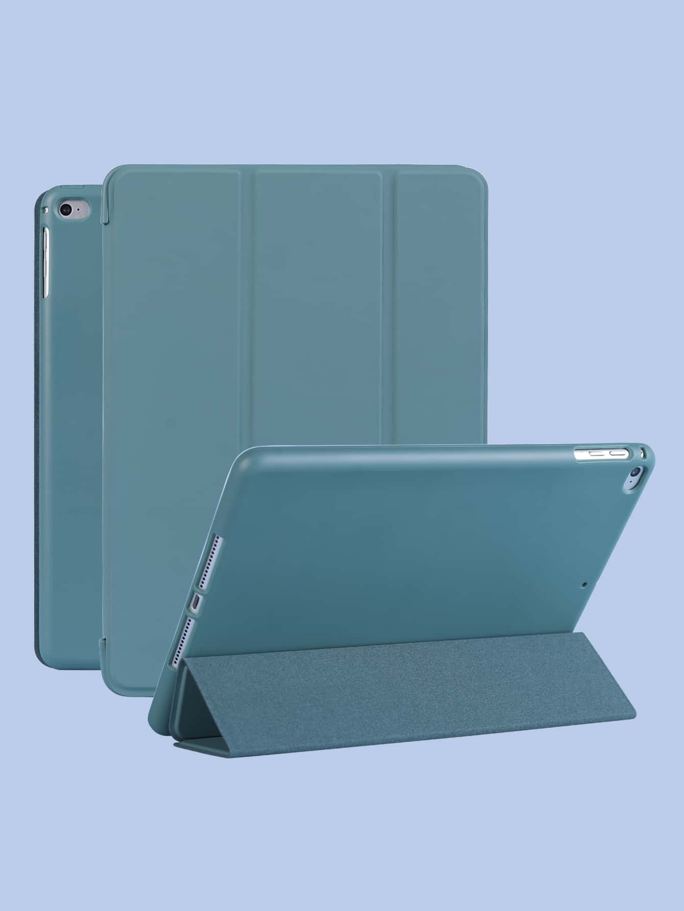 1pc Silicone Case Compatible With iPad - Dark Green - View 1