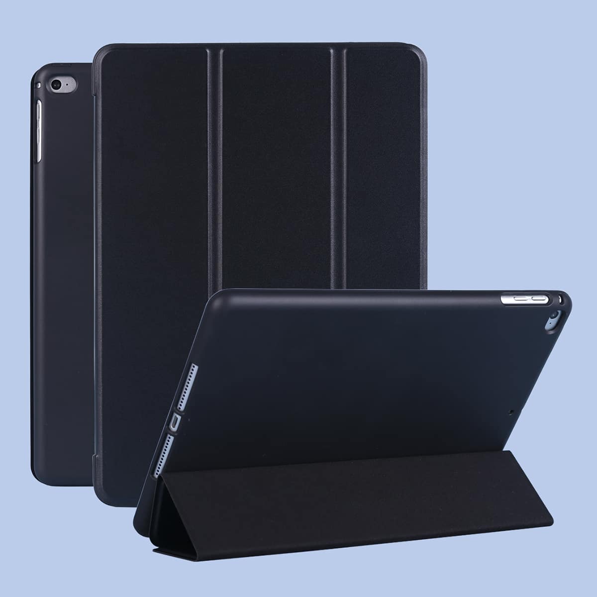 

1pc Silicone iPad Case, Black