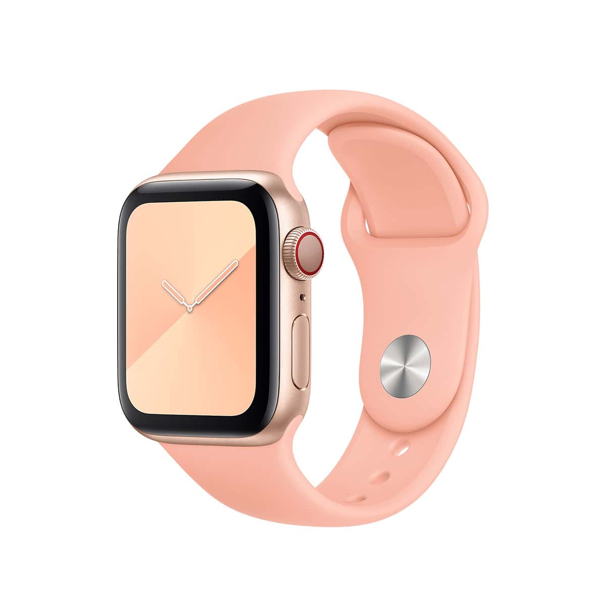 

1pc Solid Silicone iWatch Band, Pink