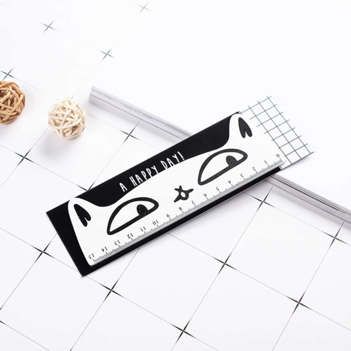 

1pc Cartoon Ruler, Multicolor
